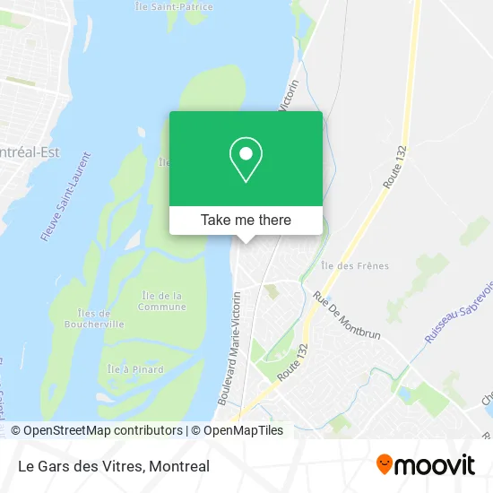 Le Gars des Vitres map