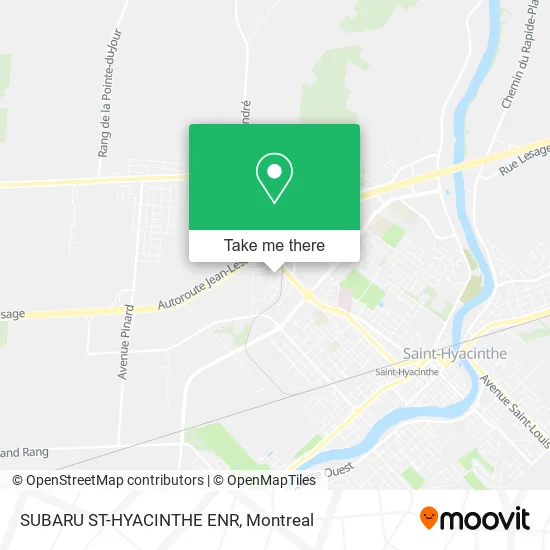 SUBARU ST-HYACINTHE ENR map