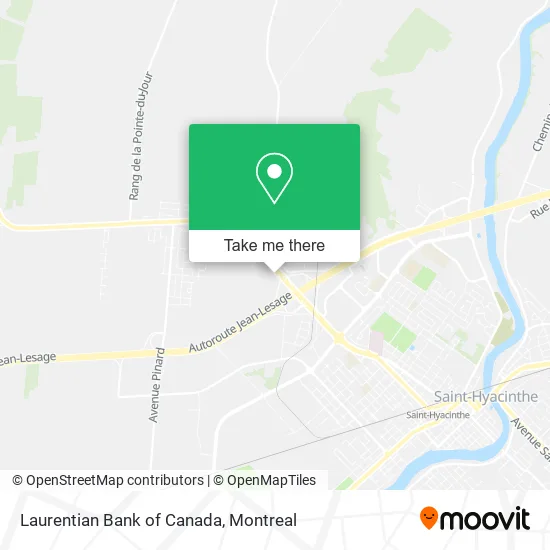 Laurentian Bank of Canada map