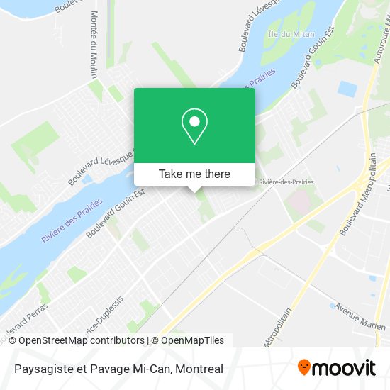 Paysagiste et Pavage Mi-Can map