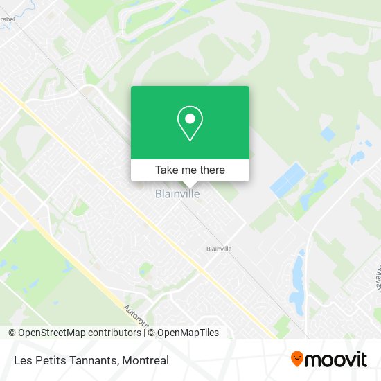 Les Petits Tannants map