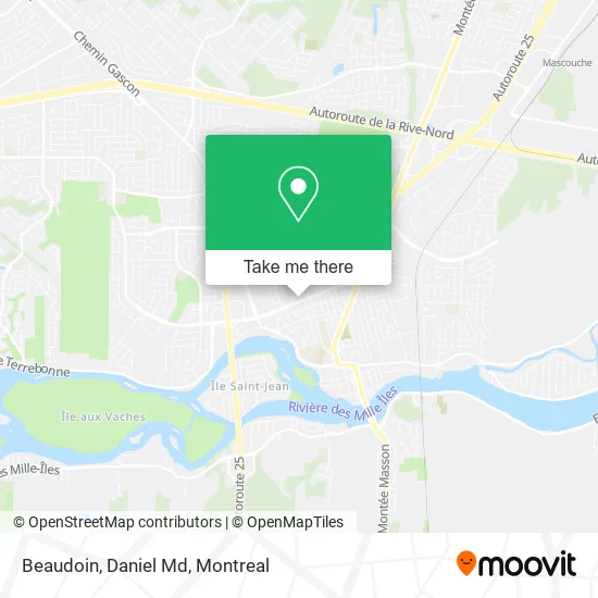 Beaudoin, Daniel Md map