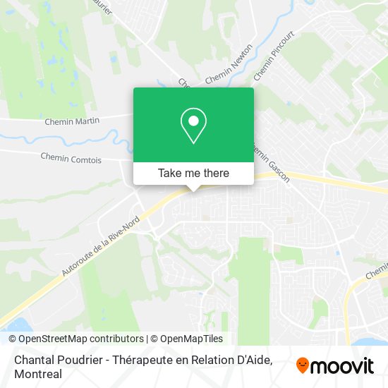 Chantal Poudrier - Thérapeute en Relation D'Aide map