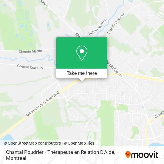 Chantal Poudrier - Thérapeute en Relation D'Aide map