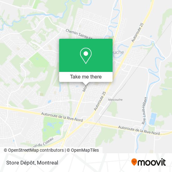 Store Dépôt map