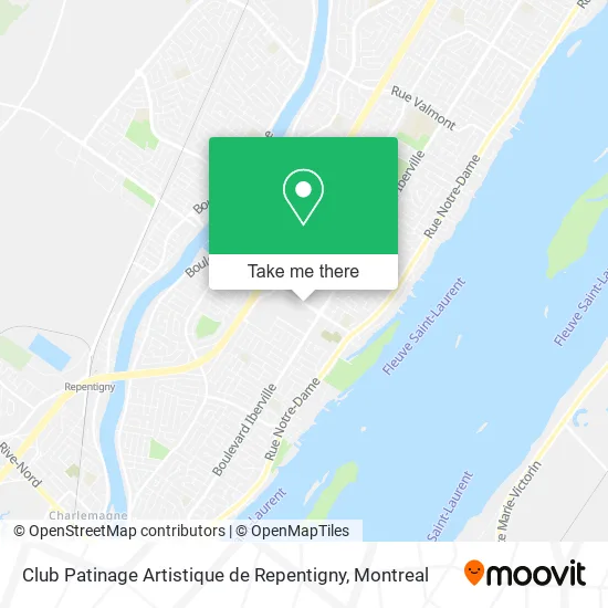 Club Patinage Artistique de Repentigny map
