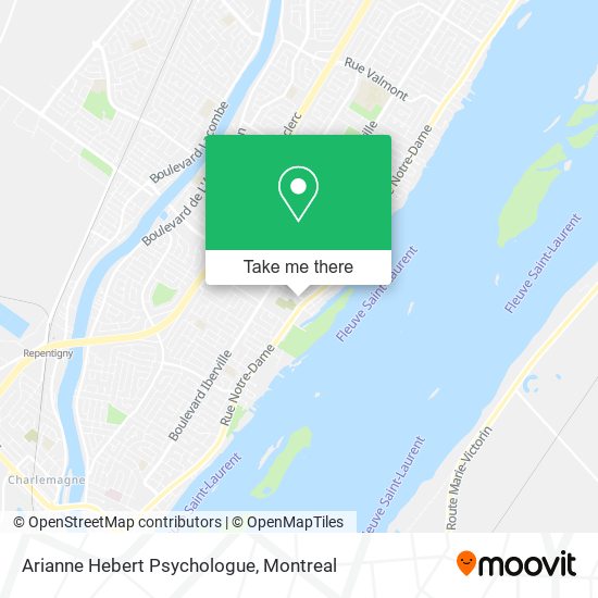 Arianne Hebert Psychologue map