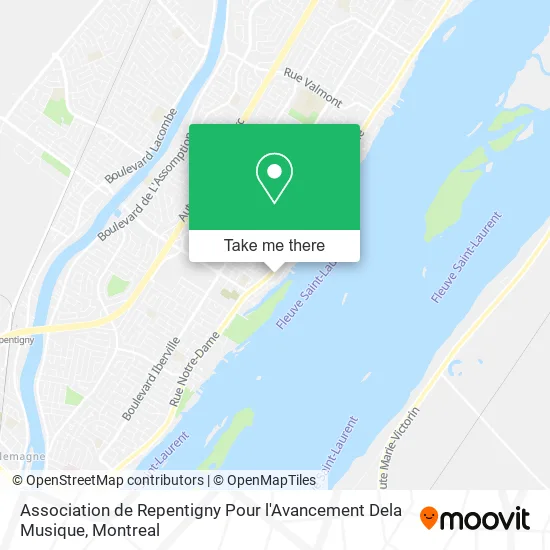Association de Repentigny Pour l'Avancement Dela Musique map