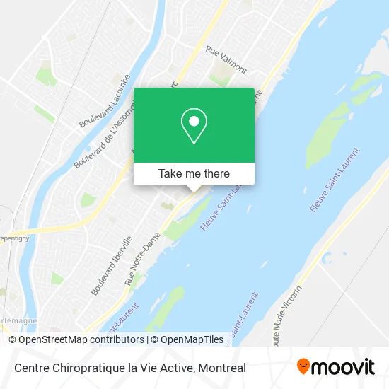 Centre Chiropratique la Vie Active map