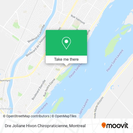 Dre Joliane Hivon Chiropraticienne map