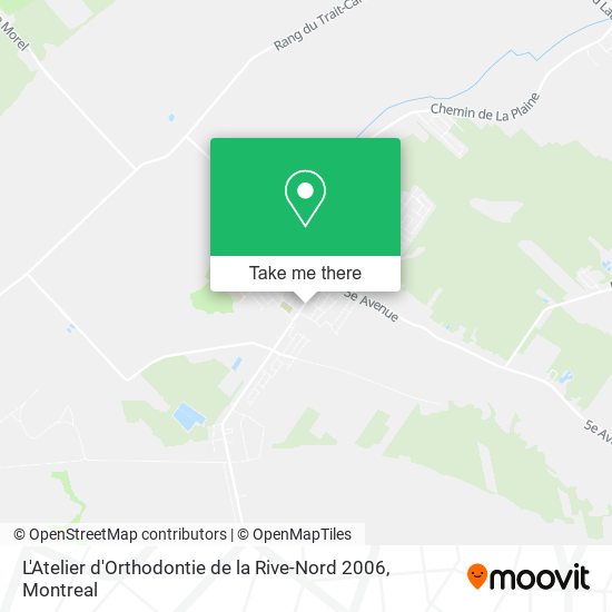 L'Atelier d'Orthodontie de la Rive-Nord 2006 map