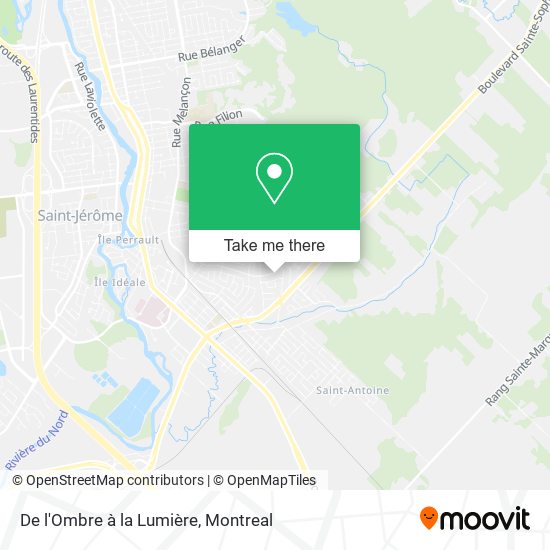 De l'Ombre à la Lumière map