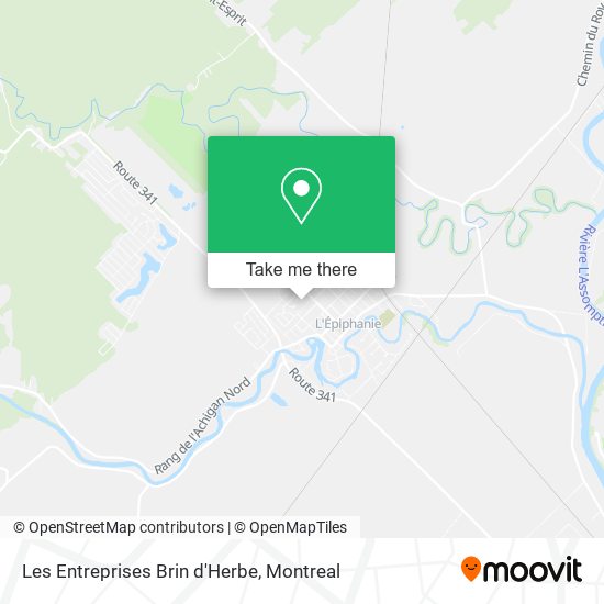 Les Entreprises Brin d'Herbe map