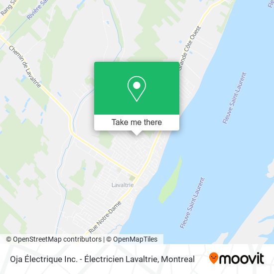 Oja Électrique Inc. - Électricien Lavaltrie map