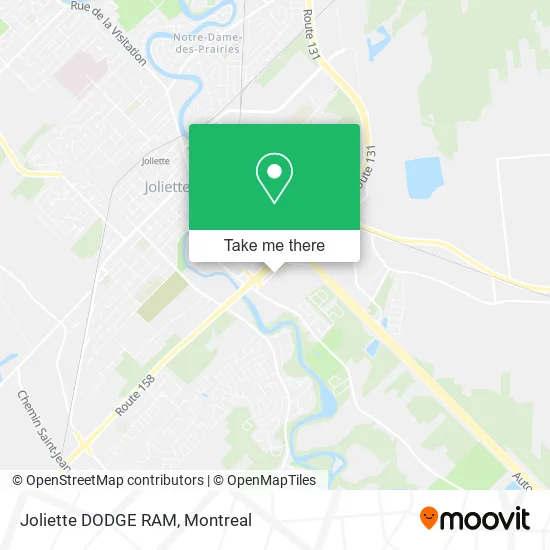 Joliette DODGE RAM map