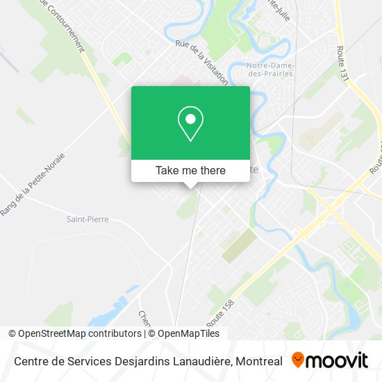 Centre de Services Desjardins Lanaudière map