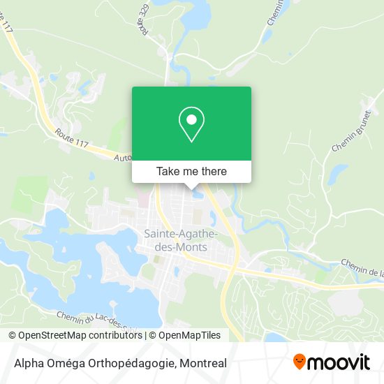 Alpha Oméga Orthopédagogie map