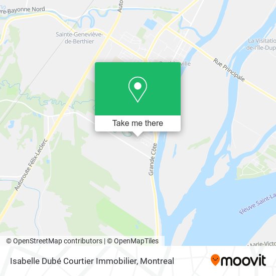 Isabelle Dubé Courtier Immobilier map