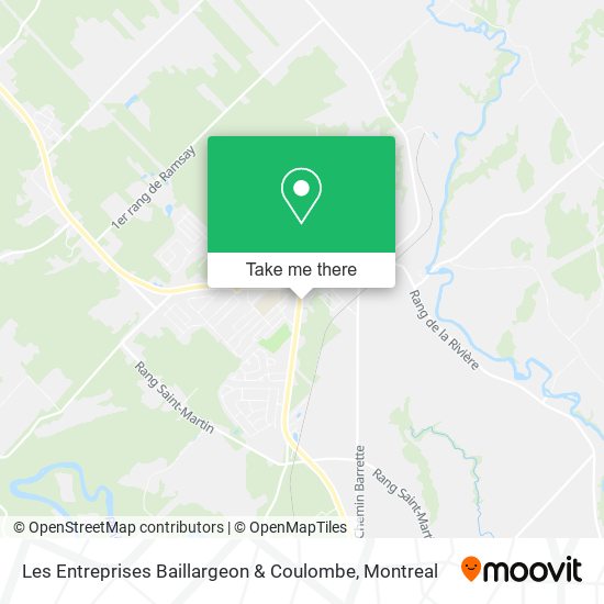 Les Entreprises Baillargeon & Coulombe map