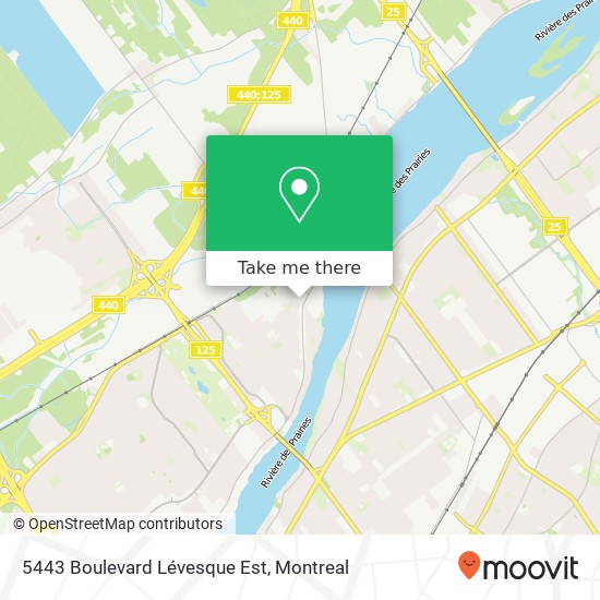 5443 Boulevard Lévesque Est map