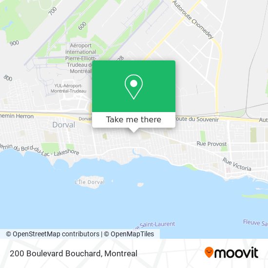200 Boulevard Bouchard map