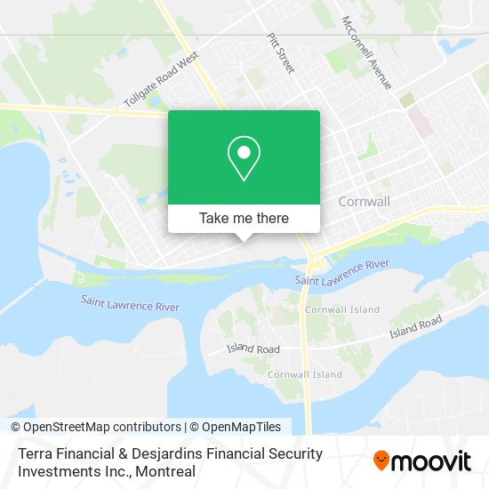 Terra Financial & Desjardins Financial Security Investments Inc. map