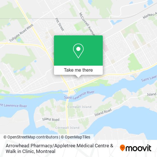 Arrowhead Pharmacy / Appletree Médical Centre & Walk in Clinic map