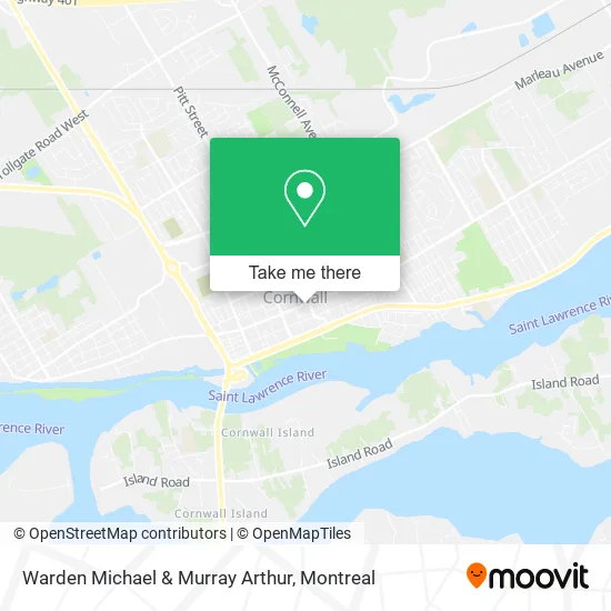 Warden Michael & Murray Arthur map