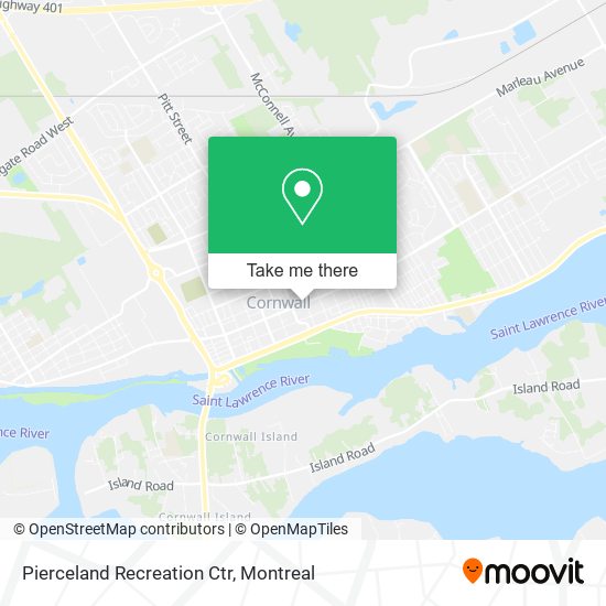 Pierceland Recreation Ctr map