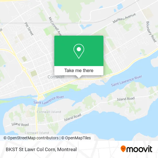 BKST St Lawr Col Corn map