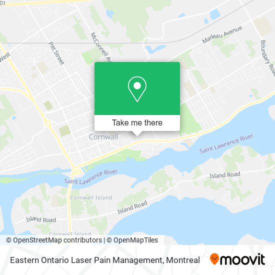 Eastern Ontario Laser Pain Management map