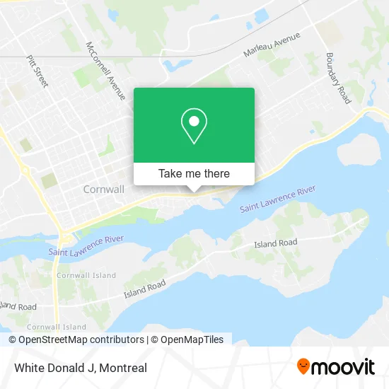 White Donald J map