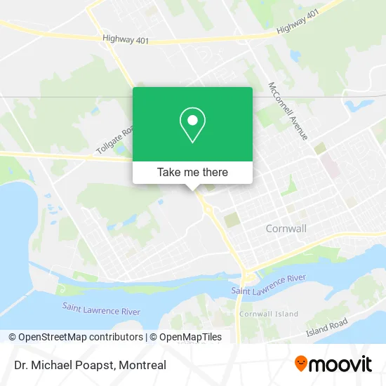 Dr. Michael Poapst map