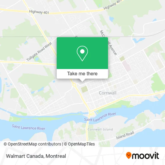 Walmart Canada map