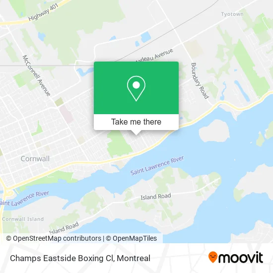 Champs Eastside Boxing Cl map