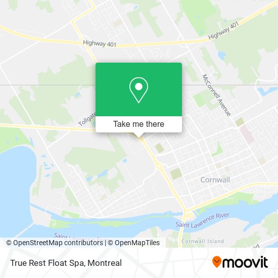 True Rest Float Spa map