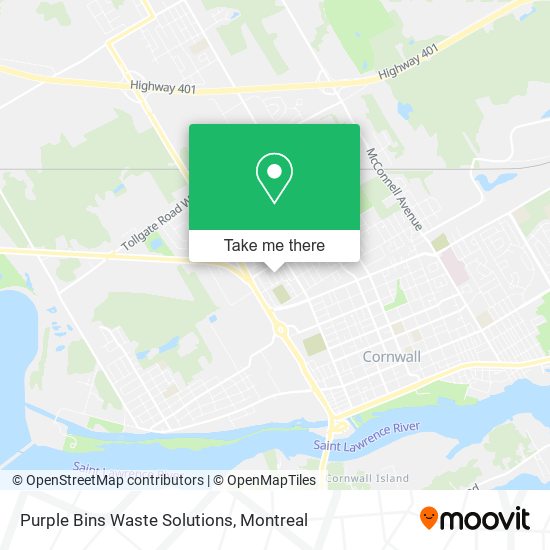 Purple Bins Waste Solutions map