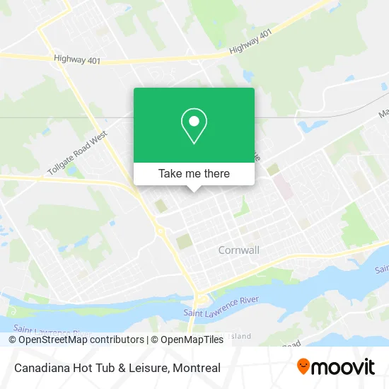 Canadiana Hot Tub & Leisure map