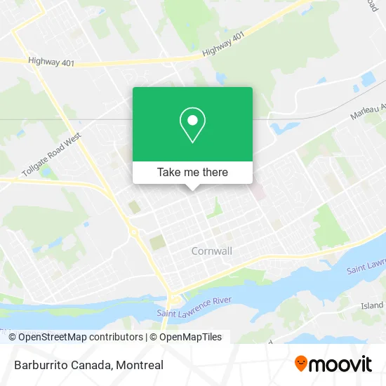 Barburrito Canada map