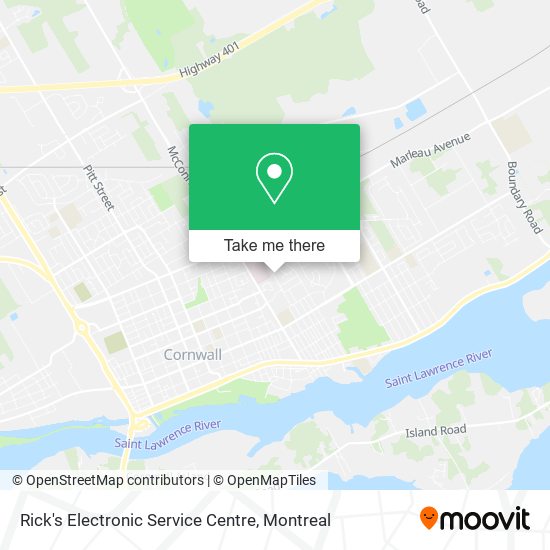 Rick's Electronic Service Centre map