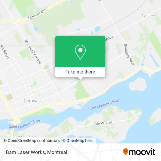 Bam Laser Works map