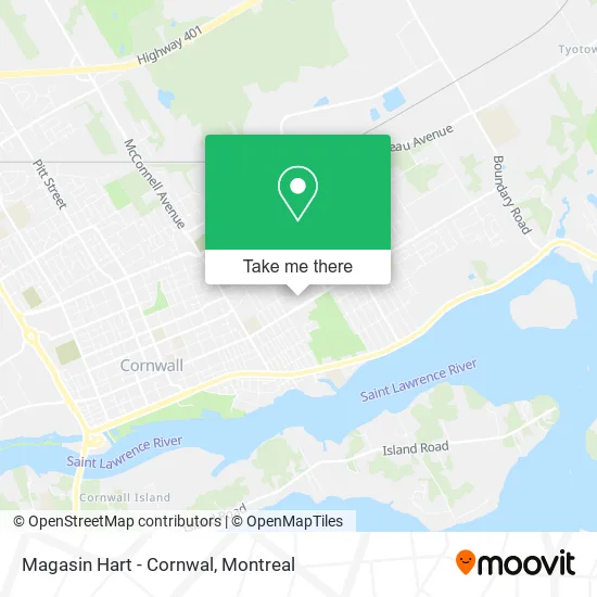 Magasin Hart - Cornwal map