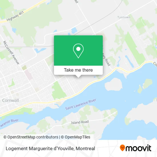 Logement Marguerite d'Youville map