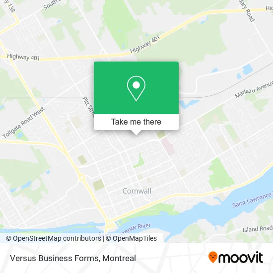 Versus Business Forms map