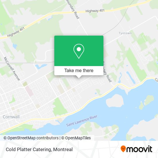 Cold Platter Catering map