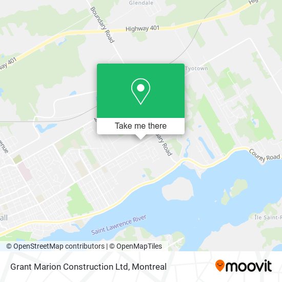 Grant Marion Construction Ltd map