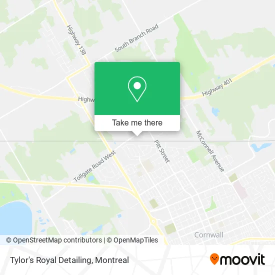 Tylor's Royal Detailing map