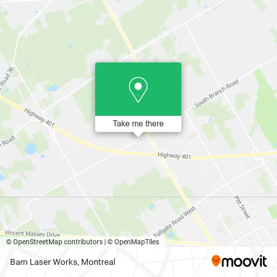 Bam Laser Works map