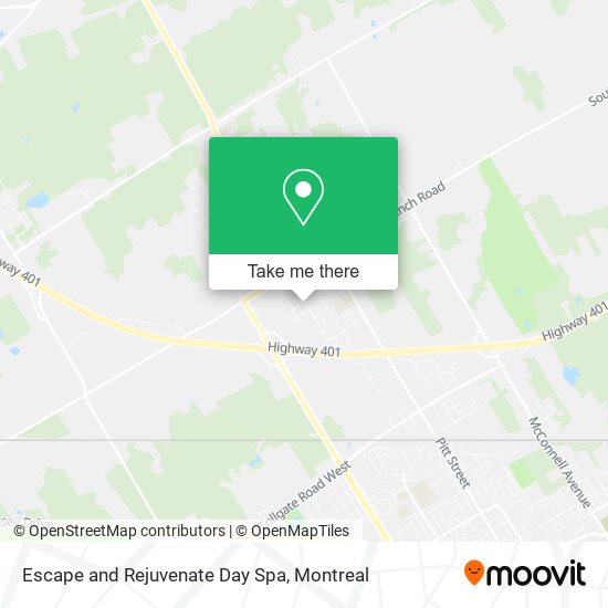 Escape and Rejuvenate Day Spa map