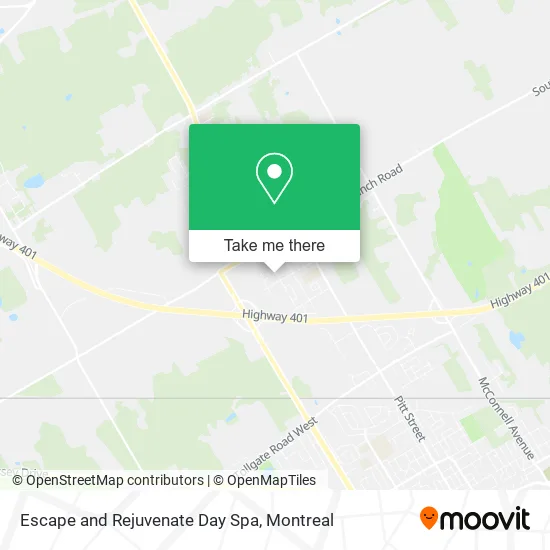 Escape and Rejuvenate Day Spa map
